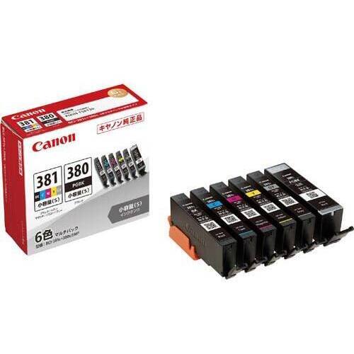 純正インク　ＢＣＩ－３８１ｓ＋３８０ｓ　少量６色１個