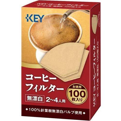 コーヒーフィルター２－４人用　箱入　１００枚入