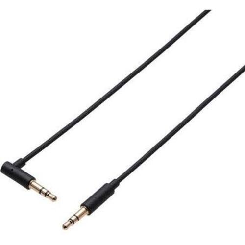 &phi;３．５ＡＵＸケーブル　Ｌ型　１．０ｍ　ブラック