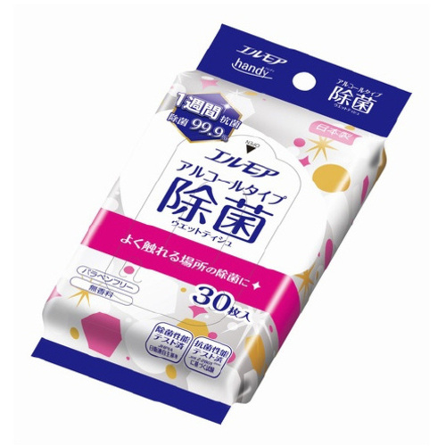 エルモア　ｈａｎｄｙウェット　アルコール３０枚入