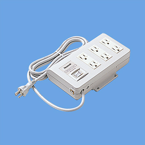 ＯＡ電源タップ（接地形）（２ｍコード付）　ＷＣＨ４４１２９　■お取り寄せ品