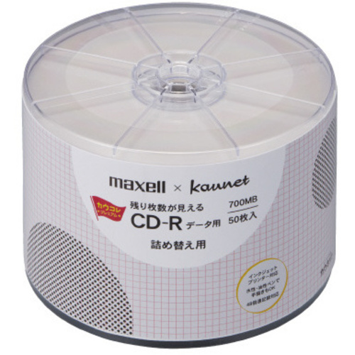 残り枚数が見えるＣＤーＲ　データ用　詰替え用　５０枚入&times;６