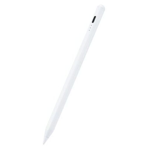 タッチペン／ｉＰａｄ専用／ＵＳＢ－Ｃ充電／樹脂製ペン先　Ｐ－ＴＰＡＣＳＴＡＰ０３ＷＨ　■お取り寄せ品