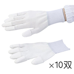 アズピュア　ＰＵコート手袋　指先コート　Ｌ　１０双　　１－４８０３－１２