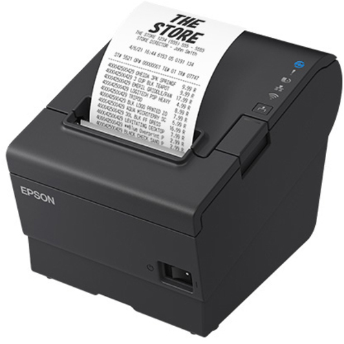 レシートプリンター／８０ｍｍ・５８ｍｍ／ＵＳＢ・有線ＬＡＮ・シリアル／電源同梱／ブラック　■お取り寄せ品