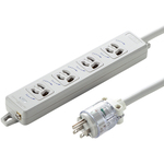 医用接地プラグ付き電源タップ（３Ｐ・４個口・ホワイト・３ｍ）　ＴＡＰ－ＨＰＭ４－３Ｗ　■お取り寄せ品