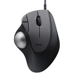 トラックボールマウス／ＩＳＴ／３６ｍｍボール／親指／ベアリング支持／有線／５ボタン／ブラック　■２営業日内届