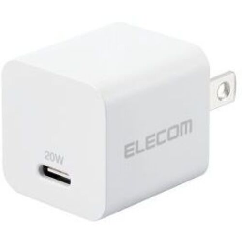 ＡＣ充電器／２０Ｗ／ＵＳＢ－Ｃ１ポート／固定プラグ／ホワイト　ＭＰＡ－ＡＣＣＰ２８ＷＨ　■２営業日内届