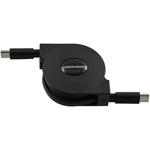 ＵＳＢ　Ｔｙｐｅ－Ｃ　－　ＵＳＢ　Ｔｙｐｅ－Ｃ　巻き取りＵＳＢ充電ケーブル　６０Ｗ対応（最大１ｍ）　■お取り寄せ品
