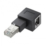 ＲＪ－４５Ｌ型変換アダプタ（左出し、カテゴリ６Ａ　ＳＴＰ）　ＡＤＴ－ＲＪ６Ａ－ＬＬ　■お取り寄せ品