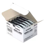 ネームランド用スタンダードテープ　６ｍｍ　白／黒文字　５個パック　ＸＲ－６ＷＥ－５Ｐ－Ｅ　■お取り寄せ品