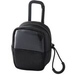 ＴＷＳ用汎用コンパクトポーチ／Ｓサイズ／カラビナ／ファブリックタイプ／ブラック　■お取り寄せ品