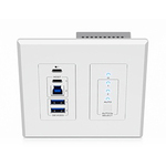 ウォールプレート型ＵＳＢ　３．２　Ｇｅｎ１エクステンダー　ホスト　ＵＥＸ３Ｈ－ＷＰ－ＵＳ　■お取り寄せ品