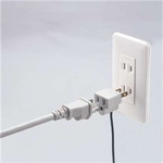 ＯＡアダプタ　アース付　２Ｐ＞３Ｐ変換プラグ　Ｔ－Ｈ３２　■お取り寄せ品