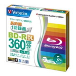 ＢＤ－Ｒ　２層　録画用　２６０分　１－４倍速　５ｍｍケース５枚パック　ワイド印刷対応　■お取り寄せ品