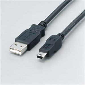 フェライトコア内蔵ＵＳＢ２．０対応ケーブル（Ａ：ミニＢタイプ）　ＵＳＢ－ＦＳＭ５１８　■お取り寄せ品