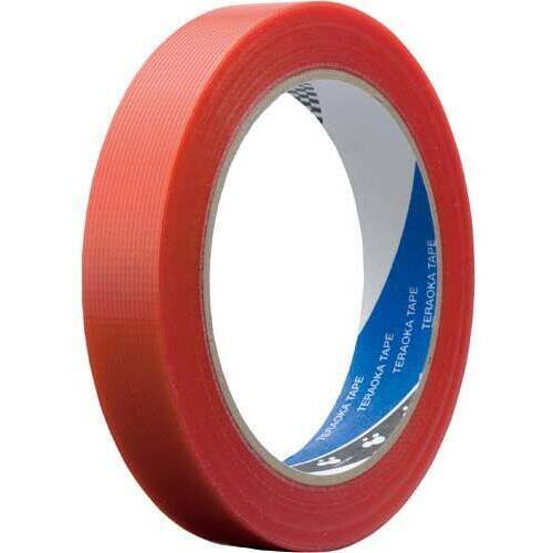 養生Ｐ‐カットテープ　１８ｍｍ　赤　１２巻