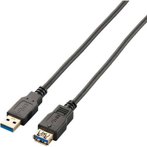 ＵＳＢ３．０延長ケーブル（Ａ－Ａ）　１ｍ　ブラック