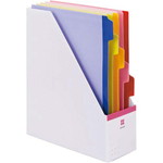 ５分類ファイルボックス　Ａ４縦　ピンク　５個