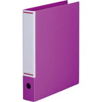 マニュアルリングファイル　背幅５０ｍｍＡ４縦　赤紫　３冊