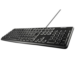 ＵＳＢ＆ＰＳ／２接続　有線スタンダードキーボード　ブラック　ＢＳＫＢＣ１００ＢＫＺ　■お取り寄せ品