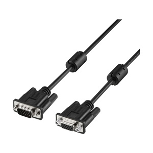 ディスプレイ延長ケーブル　Ｄ－ｓｕｂ１５ｐｉｎ　２ｍ　ブラック　ＢＤＥ２０ＢＫ　■お取り寄せ品