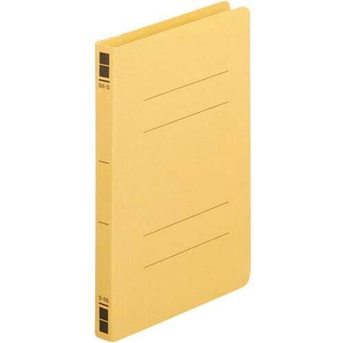 フラットファイル樹脂とじ具　Ｂ６縦　黄　１００冊