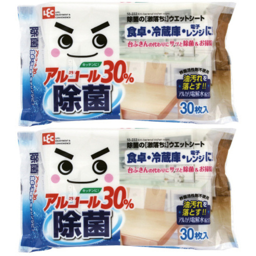 除菌の激落ちくん　ウェットシート３０枚２Ｐ&times;３