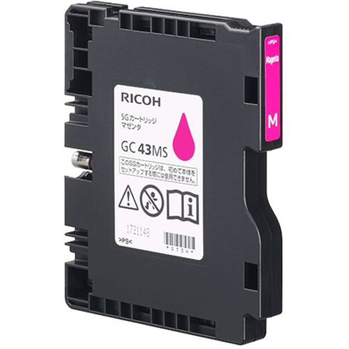 ＲＩＣＯＨ　ＳＧカートリッジ　マゼンタ　ＧＣ　４３ＭＳ　５１５９４４　■２営業日内届