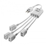 一括集中スイッチ付き電源延長コード（２Ｐ・４分岐・４個口・ホワイト）　ＴＡＰ－ＥＸ４ＳＷＷ　■お取り寄せ品