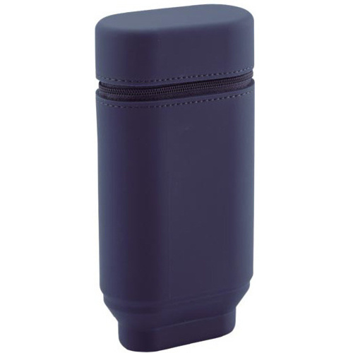 スタンドペンケース　オーバルタイプＬサイズ　青　【お取り寄せ品】５営業日以内届