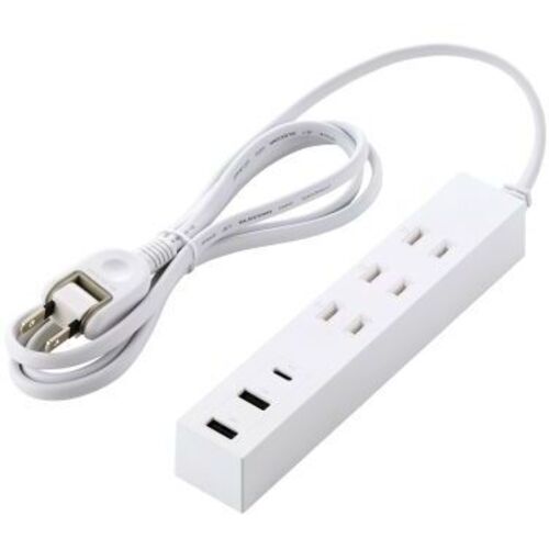 ＵＳＢタップ／ＵＳＢ－Ｃ×１／ＵＳＢ－Ａ×２／ＡＣ×３／１５Ｗ／１．５ｍ／ホワイト　■お取り寄せ品