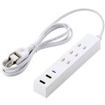 ＵＳＢタップ／ＵＳＢ－Ｃ×１／ＵＳＢ－Ａ×２／ＡＣ×３／１５Ｗ／１．５ｍ／ホワイト　■お取り寄せ品