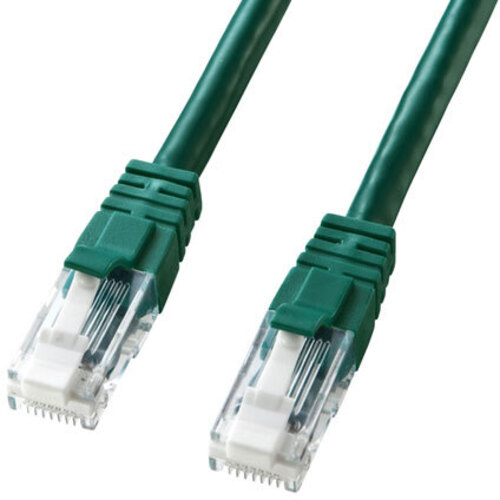 つめ折れ防止カテゴリ６ＬＡＮケーブル（グリーン・１ｍ）　ＫＢ－Ｔ６ＴＳ－０１ＧＮ　■お取り寄せ品