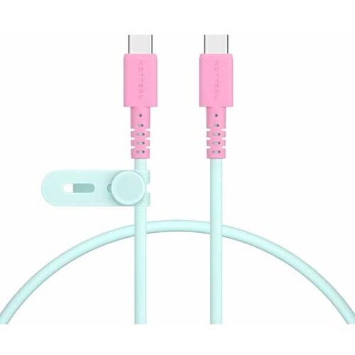 ＭＯＴＴＥＲＵ　Ｃ　ｔｏ　Ｃバイカラーケーブル０．５ｍ　ミントフラミンゴ　ＭＯＴ－ＢＣＥＣＣＣ５０－ＭＦ　■お取り寄せ品