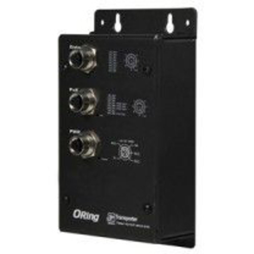 鉄道向けＥＮ５０１５５準拠　ギガ対応ＰｏＥスプリッタ　１ポート２４Ｖ　ＤＣ出力　Ｍ１２コネクタ　■お取り寄せ品