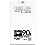 ポリ袋　９０Ｌ　ＧＫ９９　半透明　１０枚&times;５０　【お取り寄せ品】１０営業日以内届