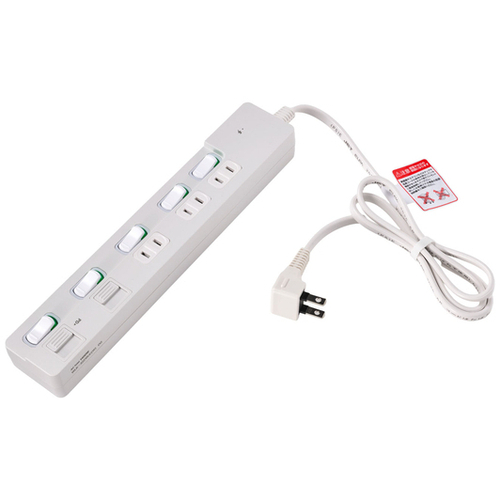 個別スイッチ付ＵＳＢタップ　１ｍ　ホワイト　ＷＬＫ－３２２１ＳＵＣ（Ｗ）　■お取り寄せ品