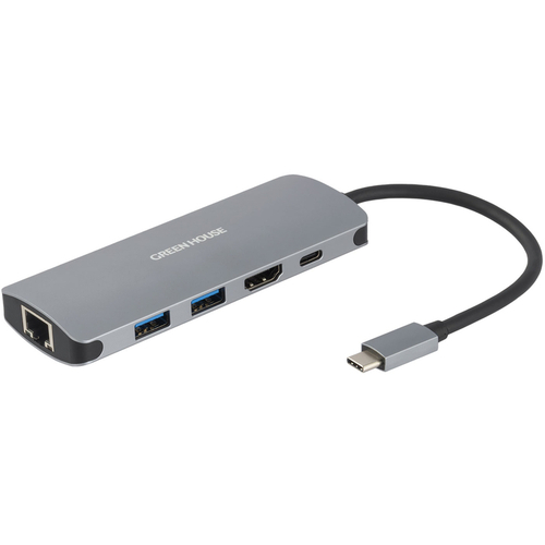 ＵＳＢ　Ｔｙｐｅ－Ｃ　ドッキングステーション　有線ＬＡＮポート付　ＧＨ－ＭＨＣ５Ａ－ＳＶ　■お取り寄せ品