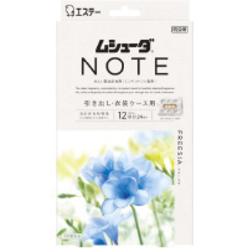ムシューダＮＯＴＥ　引き出し用　２４個　フリージア