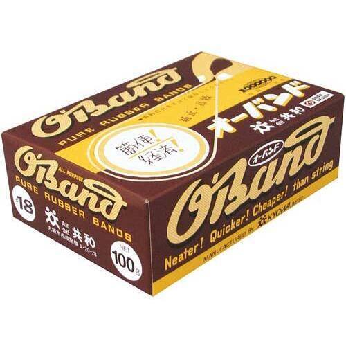 輪ゴム　オーバンド　＃１８　１００ｇ箱