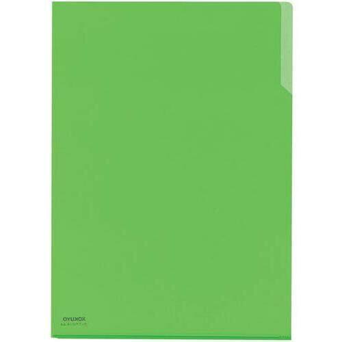 クリヤーホルダー１０　ＰＰ　Ａ４　黄緑×５冊