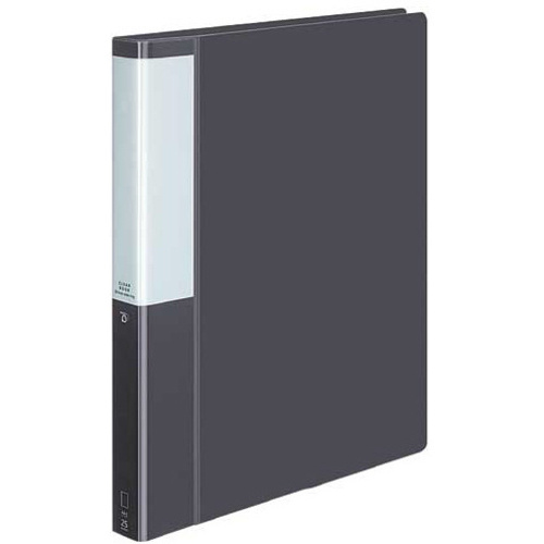 クリヤーＢポジティ替紙式濃灰Ａ４縦背幅３３ｍｍ