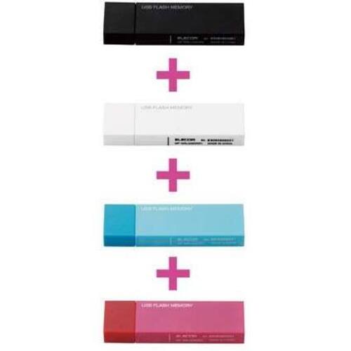 ＵＳＢメモリセキュリティ１６ＧＢ４色&times;２