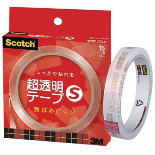 スコッチ超透明テープＳ　幅１５ｍｍ×長さ３５ｍ個箱