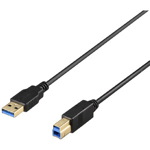ＵＳＢ３．２　Ｇｅｎ１　ケーブル　Ａ－Ｂ　スリム　２ｍ　ブラック　ＢＵ３ＡＢＳ２０ＢＫ　■お取り寄せ品