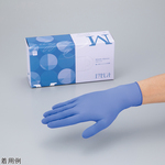 エクセレントニトリル手袋　Ｍ　ブルー　１箱（２００枚入）　ＮＢＲ－２７００