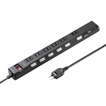 節電タップ（２Ｐ・６個口・３ｍ・ブラック）　ＴＡＰ－Ｂ１０８ＵＣ－３ＢＫ　■お取り寄せ品
