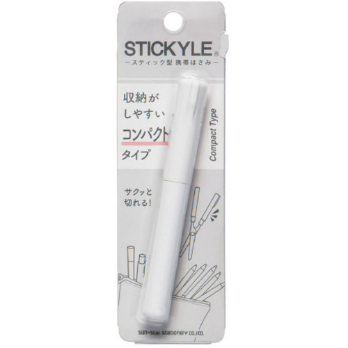 スティッキールはさみ　ホワイト&times;ホワイトＸ３　【お取り寄せ品】７営業日以内届