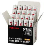 ニッケル水素充電池　標準　単３形（２０本入）